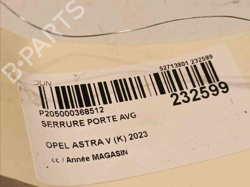 Front left lock OPEL ASTRA K (B16) 1.6 CDTi (68) | BP20604967C98 
