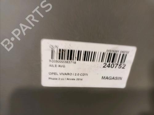 Left front fenders OPEL VIVARO A Van (X83) 2.0 CDTI (F7) | BP18066270C41 