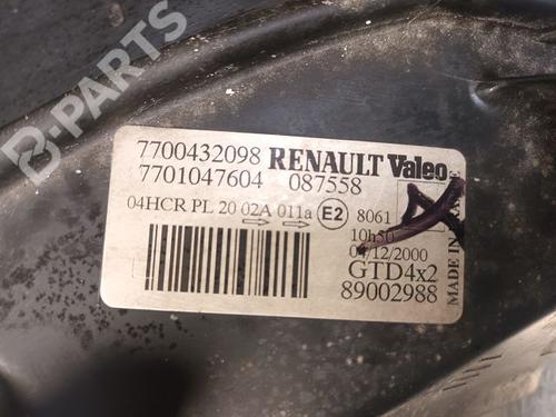 Left headlight RENAULT SCÉNIC I MPV (JA0/1_, FA0_) 1.9 dCi (JA05, JA1F) | BP9339717C28 