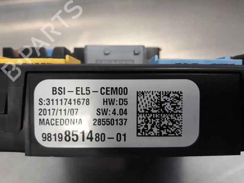 Fuse box PEUGEOT 308 II (LB_, LP_, LW_, LH_, L3_) 2.0 BlueHDi 150 | BP30142788E1 