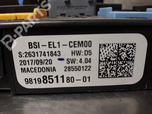 Fuse box CITROËN C3 / C3 ORIGIN III (SX) 1.2 VTi 68 | BP9324979E1 