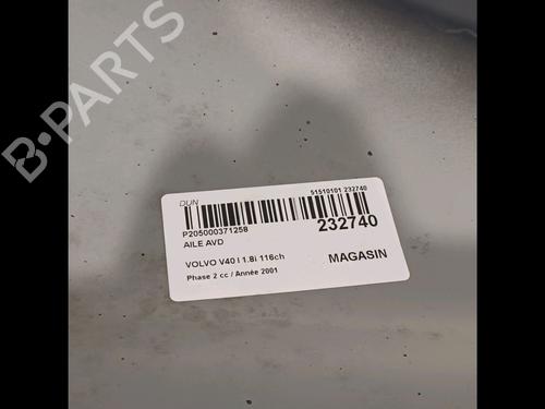 Right front fenders VOLVO V40 Estate (645) 1.8 Blu-Fuel | BP16361319C42 