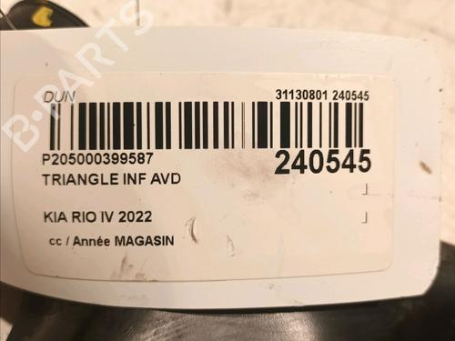 Højre fortil bærearm KIA RIO IV (YB, SC, FB) 1.0 T-GDI 100 | BP18779547M13 