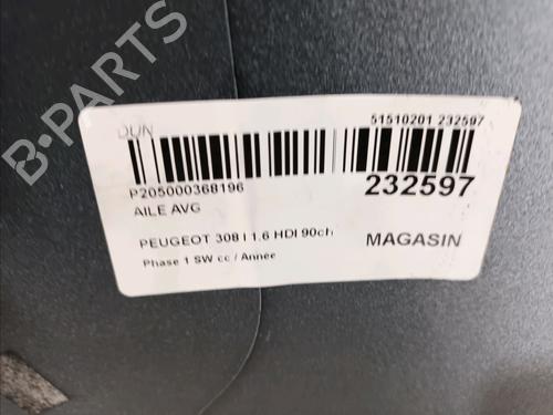 Left front fenders PEUGEOT 308 SW I (4E_, 4H_) 1.6 HDi | BP16276896C41 