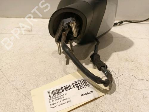 Right mirror AUDI A1 Sportback (8XA, 8XF) 1.6 TDI | BP18248639C27