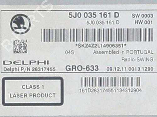 Radio SKODA FABIA II Combi (545) 1.6 TDI | BP34150619E6 - Image 4