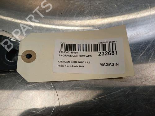 Seat buckle CITROËN BERLINGO MULTISPACE (B9) 1.6 HDi 75 16V | BP17468904I32 