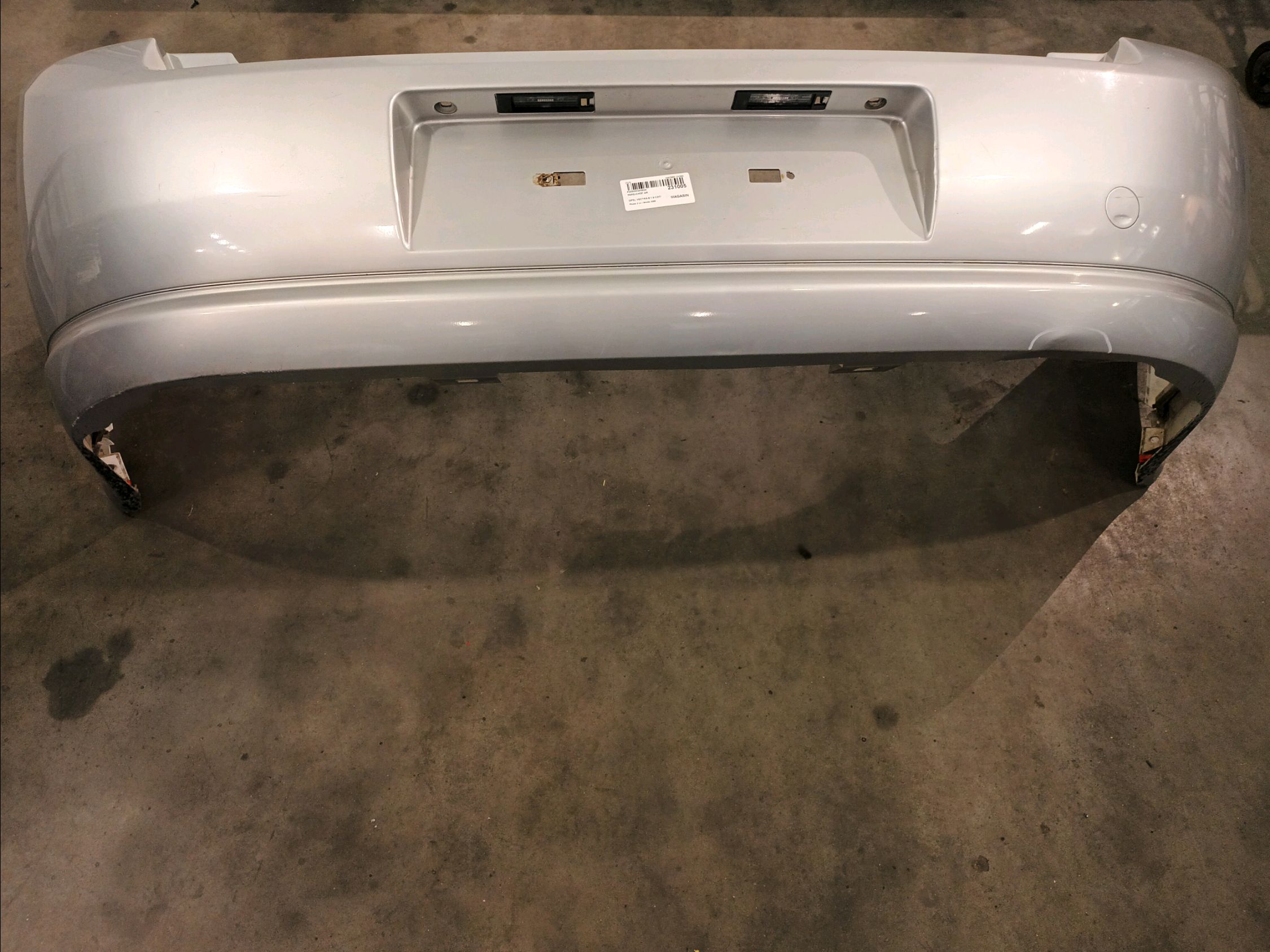 Pare-choc Arrière Pour Opel Vectra C Phase 2 - Réf. OEM 9186137, Couleur Beige, D'occasion