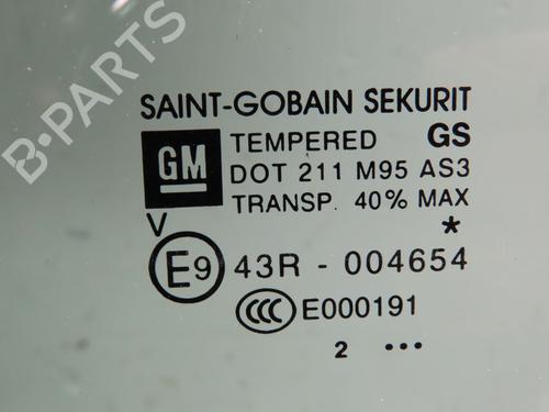 Used Rear left door window OPEL CORSA D (S07) 1.3 CDTI (L08, L68) (75 hp) 30916375