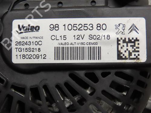 Used Alternator PEUGEOT PARTNER Tepee 1.6 BlueHDi 100 (100 hp) 29136631