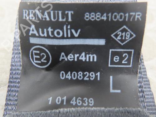 Venstre bak beltestrammer RENAULT SCÉNIC III (JZ0/1_) 1.5 dCi | BP17780169C89 