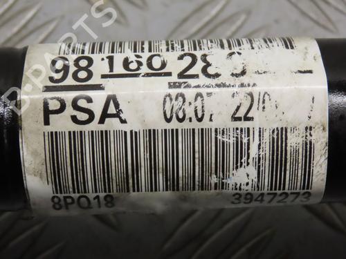 Right front driveshaft PEUGEOT 208 I (CA_, CC_) 1.6 HDi / BlueHDi 75 | BP22524863M39 