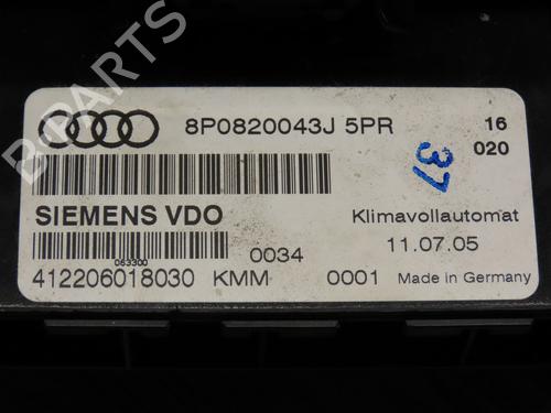 climate-control-audi-a3-8p1-20-tdi-16v-8p0820043af5pr-2003-2004-2005-2006-2007-2008-2009-2010-2011-2012-2013-9385518 main image