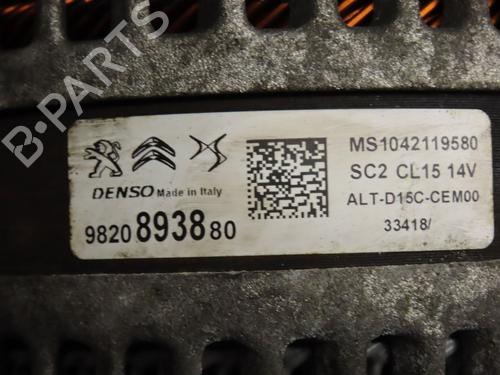 Used Alternator PEUGEOT 3008 II SUV (MC_, MR_, MJ_, M4_) 1.2 THP/ PureTech 130 (MRHNSM, MRHNSU, MRHNSJ, MRHNYW,... (131 hp) 25778875