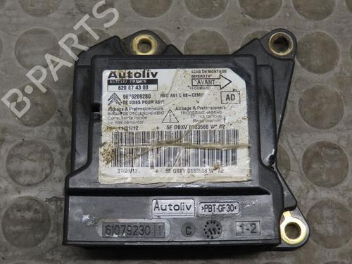 Airbag styreenhed CITROËN C3 II (SC_) 1.4 HDi 70 (SC8HZC, SC8HR0, SC8HP4) (68 hp) 17779884