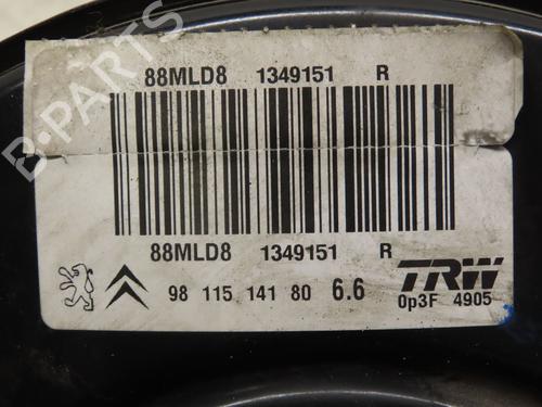 Used Servo brake PEUGEOT 2008 I (CU_) 1.5 BlueHDI 100 (102 hp) 30365881