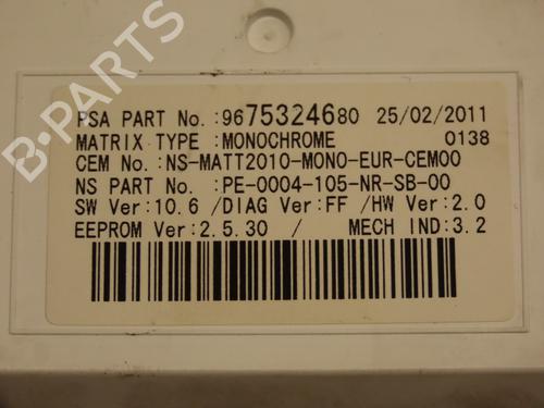 Instrument cluster PEUGEOT 508 I (8D_) 2.0 HDi | BP17779783C47 
