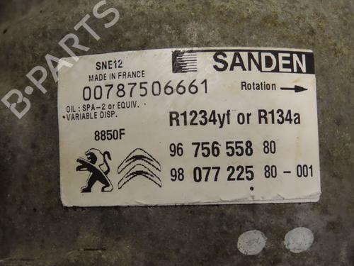 Used AC compressor PEUGEOT 208 I (CA_, CC_) 1.6 HDi / BlueHDi 75 (75 hp) 30291641