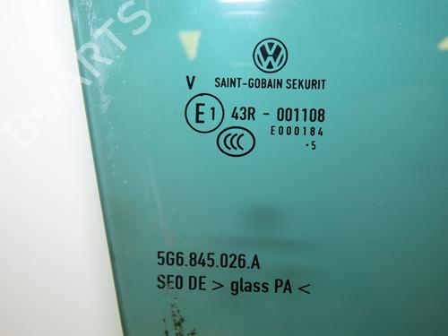 Rear right door window VW GOLF VII (5G1, BQ1, BE1, BE2) 1.4 TSI | BP29986737C21 