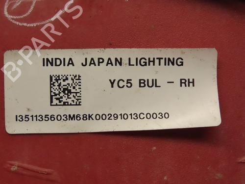 Right taillight SUZUKI ALTO VII (GF, HA25_, HA35_) 1.0 (AMF310, GFC31S) | BP19639427C35