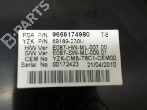 Instrument cluster PEUGEOT 3008 I MPV (0U_) 1.6 HDi | BP9382364C47 