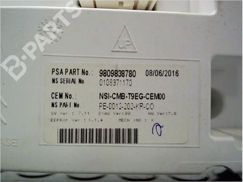Instrument cluster PEUGEOT 308 II (LB_, LP_, LW_, LH_, L3_) 1.6 BlueHDi 120 | BP9638831C47 