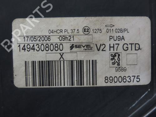 Phare gauche PEUGEOT 807 (EB_) 2.0 HDi (120 hp) 22997823
