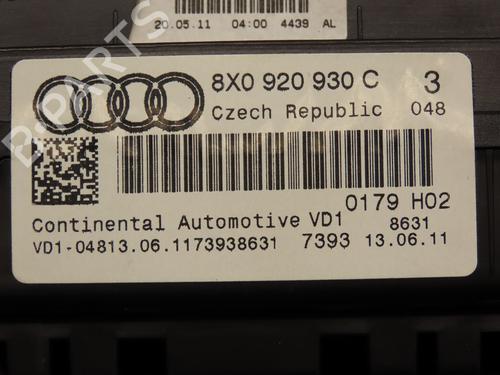 Instrument cluster AUDI A1 (8X1, 8XK) 1.4 TFSI | BP18104244C47 