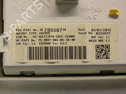 Instrument cluster PEUGEOT 208 I (CA_, CC_) 1.6 HDi | BP24018760C47