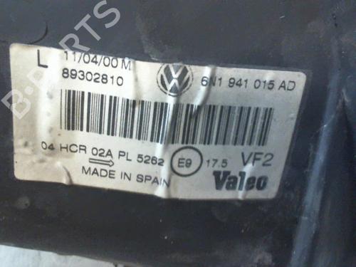 Used Left headlight VW POLO (6N2) 1.4 (60 hp) 9379959