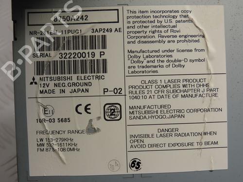 Radio PEUGEOT 4008 1.6 HDi AWC | BP31820488E6