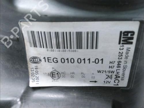 Used Left headlight OPEL ASTRA J Sports Tourer (P10) 1.7 CDTI (35) (125 hp) 17782510