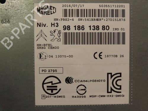 Radio PEUGEOT 308 II (LB_, LP_, LW_, LH_, L3_) 1.6 BlueHDi 120 | BP29154917E6 