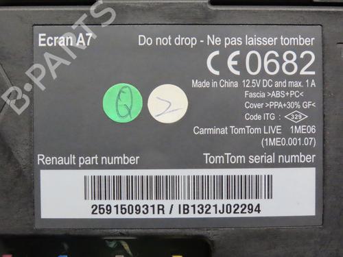 Display monitor RENAULT MEGANE III Hatchback (BZ0/1_, B3_) 1.5 dCi (BZ09, BZ0D, BZ1W, BZ29, BZ14) | BP23098994C48 