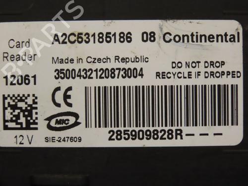 Card reader RENAULT MEGANE III Hatchback (BZ0/1_, B3_) 1.6 16V Hi-Flex (BZ03) | BP9384675E4 