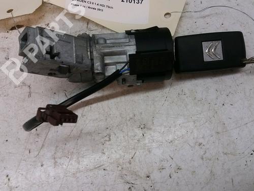 Used Ignition barrel Ignition barrel CITROËN C3 II (SC_) 1.4 HDi 70 (SC8HZC, SC8HR0, SC8HP4) (68 hp) 9385777 9385777