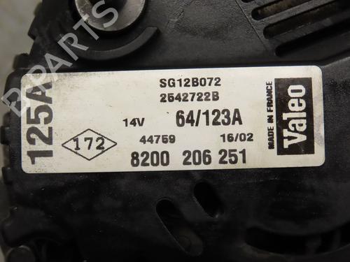 Used Alternator RENAULT MASTER II Van (FD) 2.2 dCI 90 (90 hp) 27187673