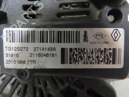 Used Alternator Alternator RENAULT CLIO IV (BH_) 1.2 TCe 120 (BHAU) (118 hp) 32740065 32740065