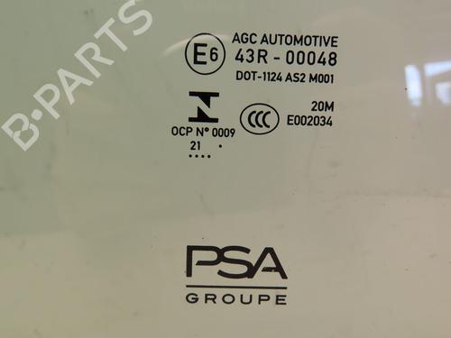 Used Rear right door window PEUGEOT 208 II (UB_, UP_, UW_, UJ_) 1.2 PureTech 75 (75 hp) 29136755