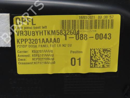 Used Front left panel PEUGEOT 208 II (UB_, UP_, UW_, UJ_) 1.5 BlueHDI 100 (102 hp) 30139566