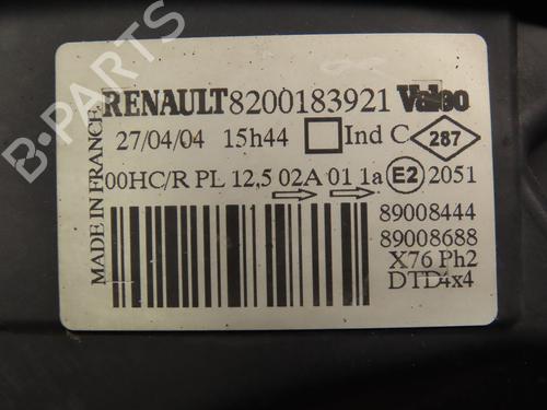 Used Right headlight RENAULT KANGOO (KC0/1_) 1.9 dCi 4x4 (84 hp) 17782405