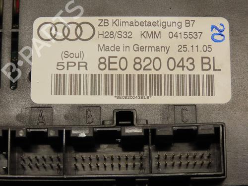 Commande Chauffage AUDI A4 B7 Convertible (8HE) 3.0 TDI quattro | BP17779552I5 