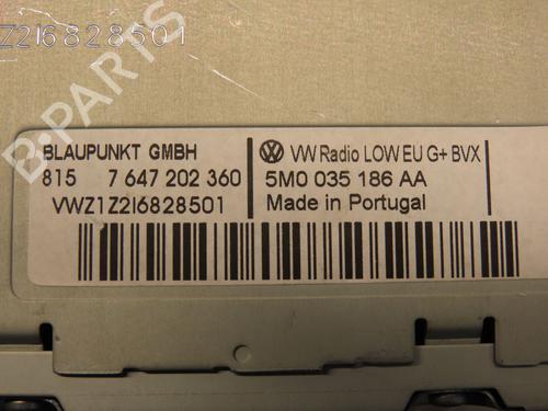 Radio VW POLO V (6R1, 6C1) 1.6 TDI | BP9384004E6 