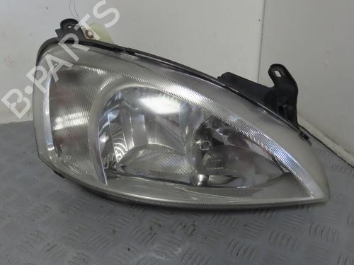 Used Right headlight OPEL CORSA C (X01) 1.8 (F08, F68) (125 hp) 17782368