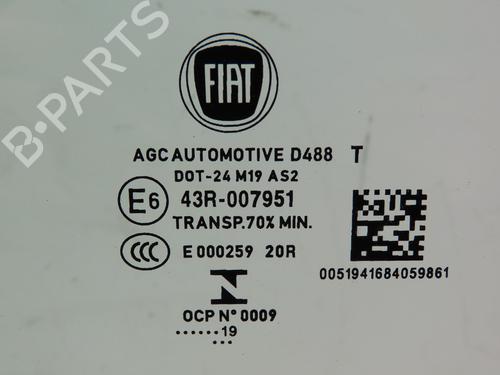 Used Front left door window FIAT 500X (334_) 1.6 D Multijet (334AXA1B, 334AXA11) (120 hp) 30189233