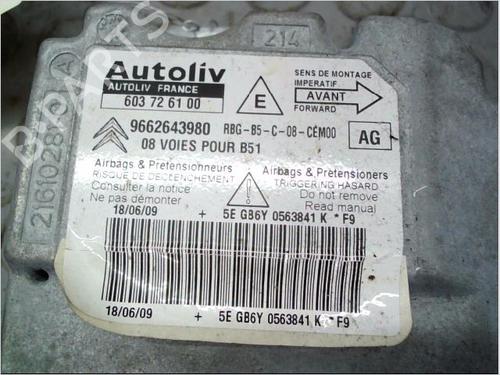 ECU airbags CITROËN C4 I (LC_) 1.6 HDi | BP9389294M53 