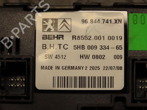 Climate control PEUGEOT 407 (6D_) 1.6 HDi 110 (6D9HZC, 6D9HYC) | BP19639273I5 