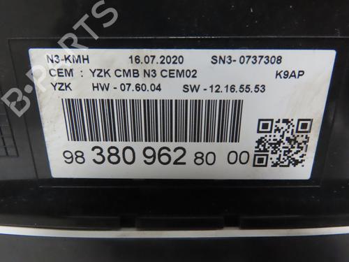 Used Instrument cluster PEUGEOT RIFTER 1.5 BlueHDi 130 (130 hp) 30333044