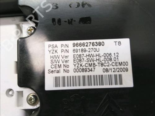 Instrument cluster PEUGEOT 3008 I MPV (0U_) 2.0 HDi 150 / BlueHDi 150 | BP17779773C47 