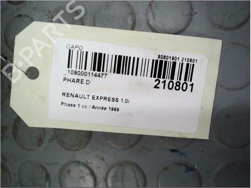 Right headlight RENAULT RAPID Box Body/MPV (F40_, G40_) 1.0 | BP23155618C29 